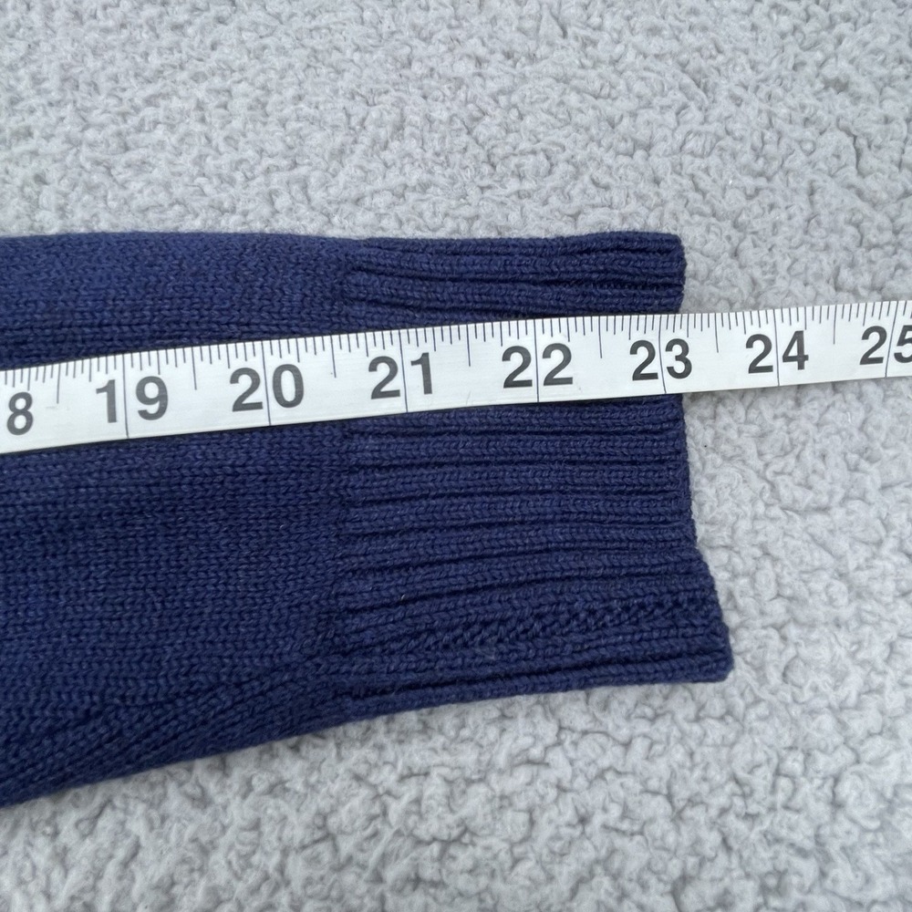 Patagonia Sweaters Mens XS Navy Blue Merino Wool 1/4 Zip Knit Pullover Cozy - Picture 10 of 14